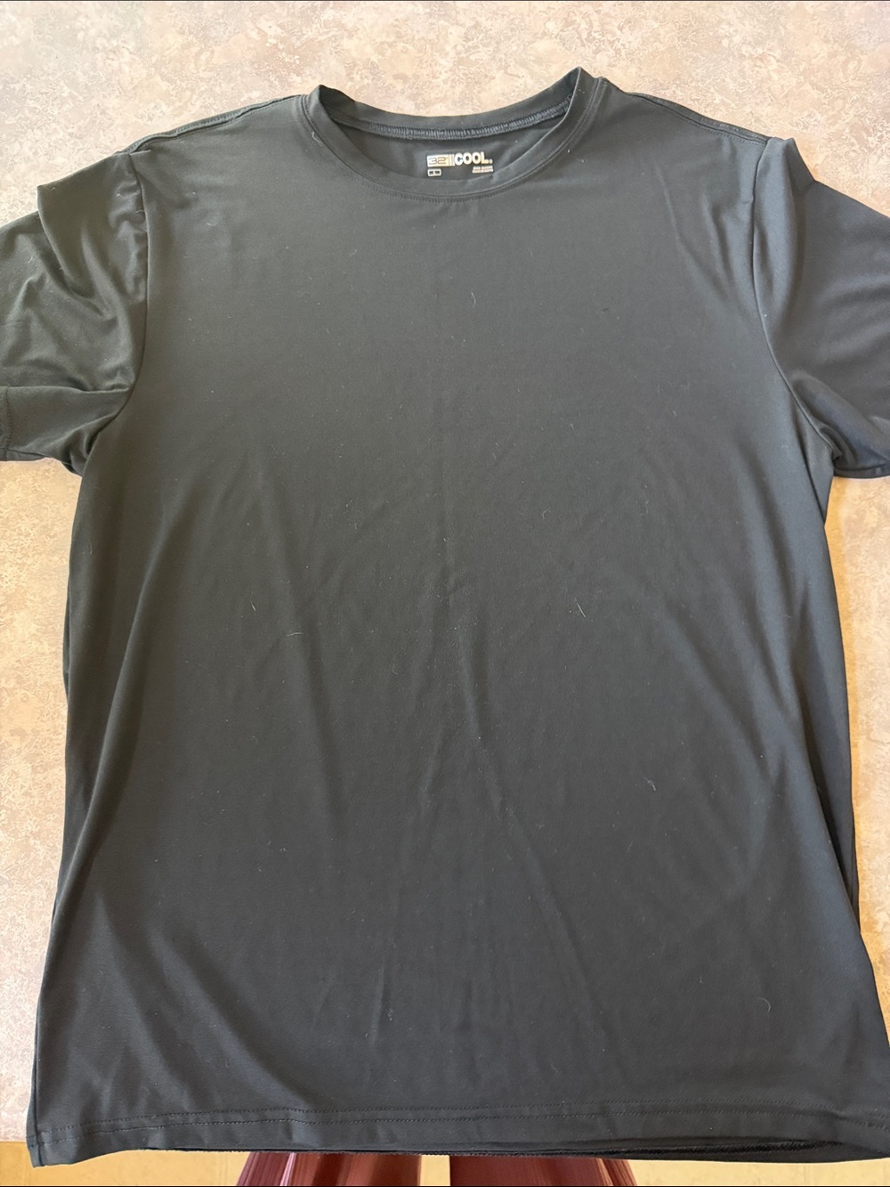 Men's Black Performance Crew Neck Shirt